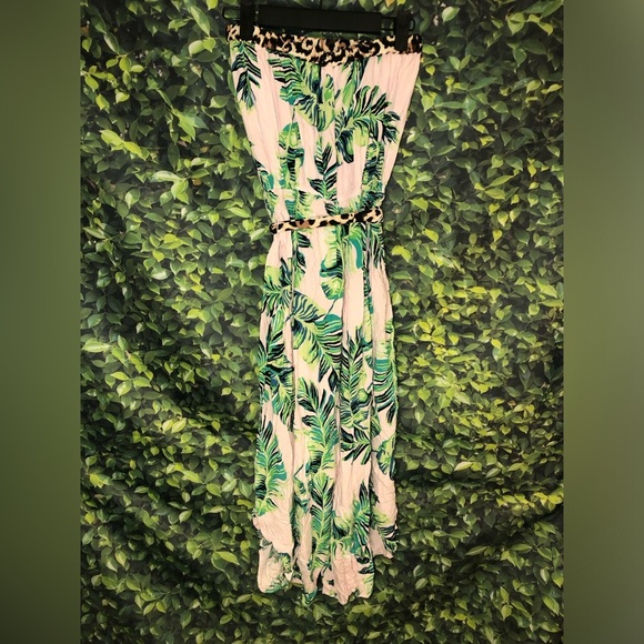 Venus Tropical Leaf Print Jumpsuit XS-S NWOT - Picture 7 of 16